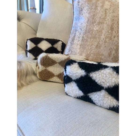 Multi Colored Checkered Makeup Case, Toiletry Bag, Travel Makeup Case - Picture 7 of 10